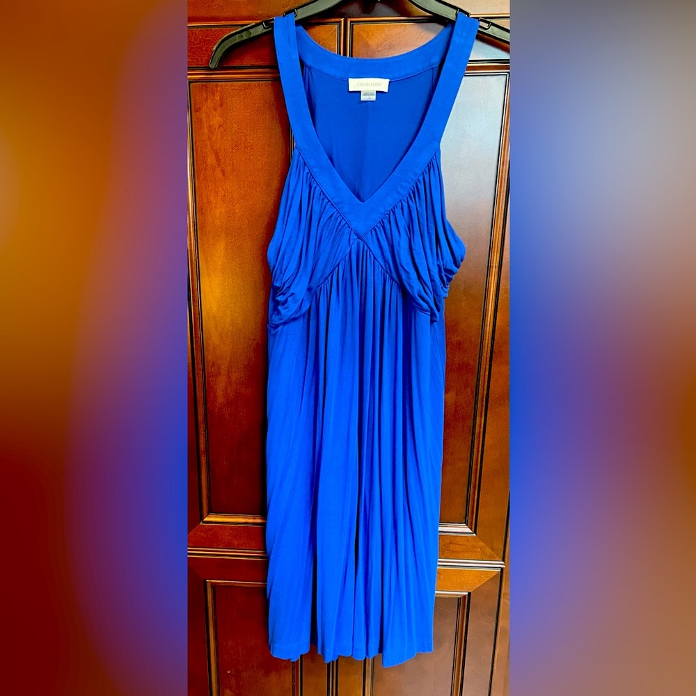 Blue Sleeveless Dress- Calvin Klein
